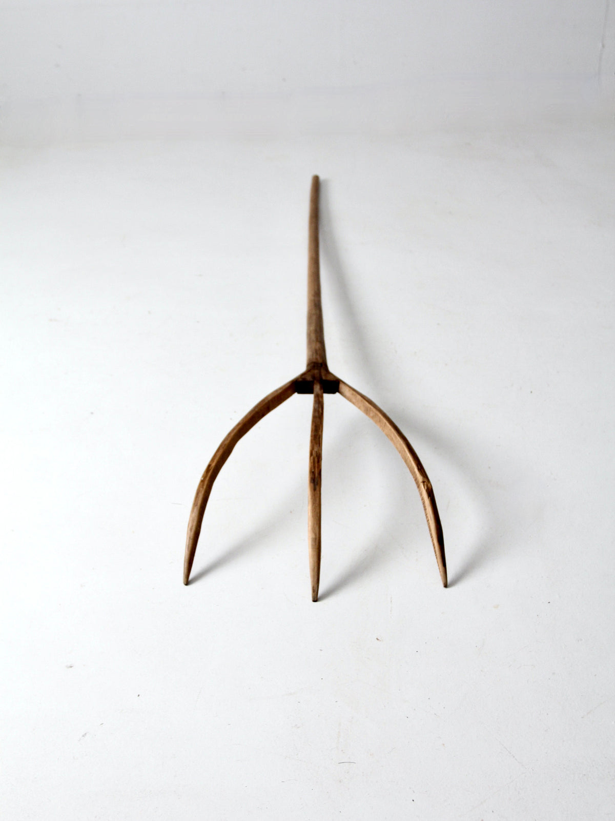 antique primitive hay fork