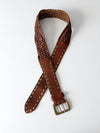 vintage woven leather belt