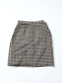 vintage 60s houndstooth skirt