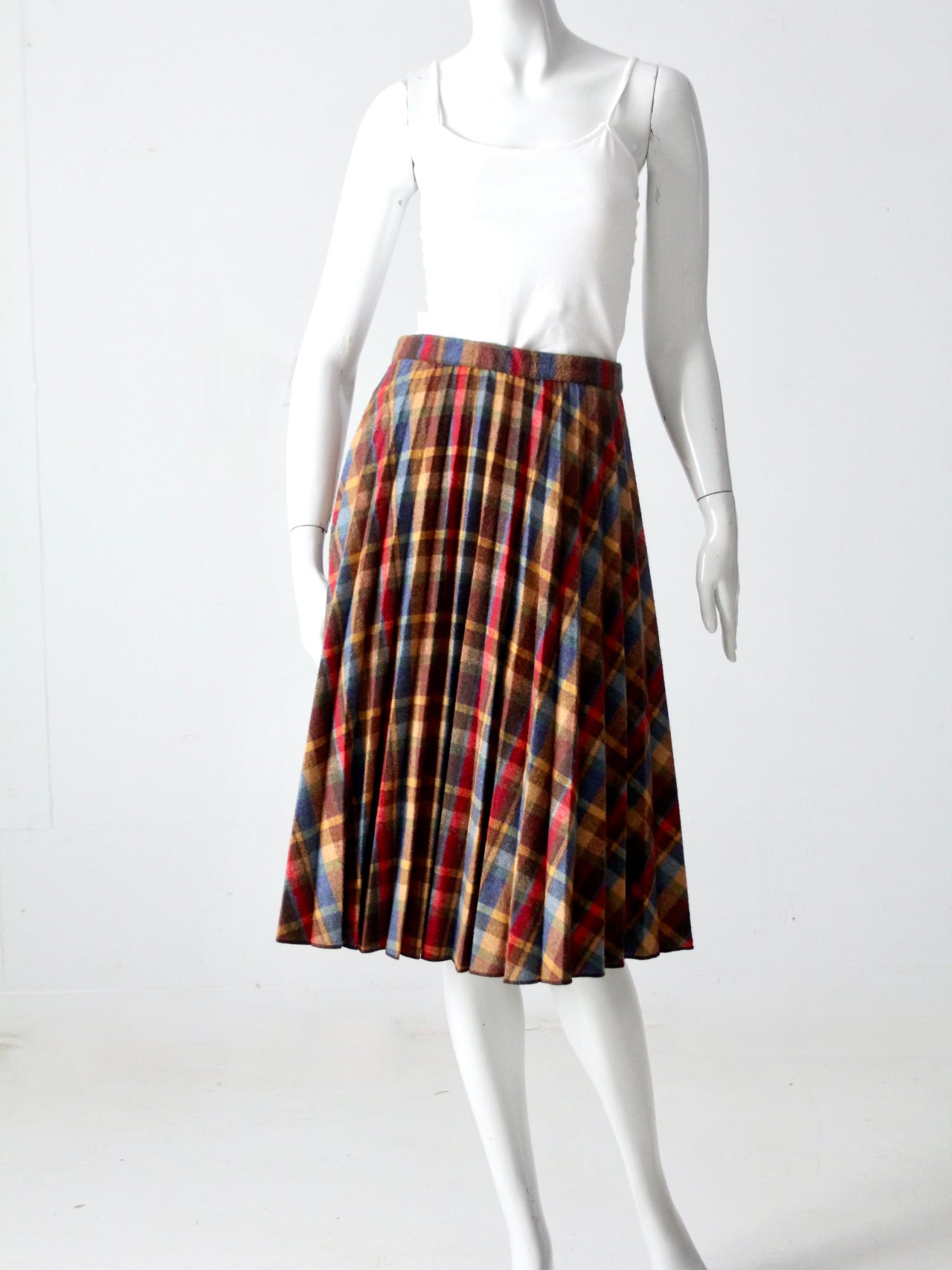 vintage 70s Benetton plaid skirt – 86 Vintage