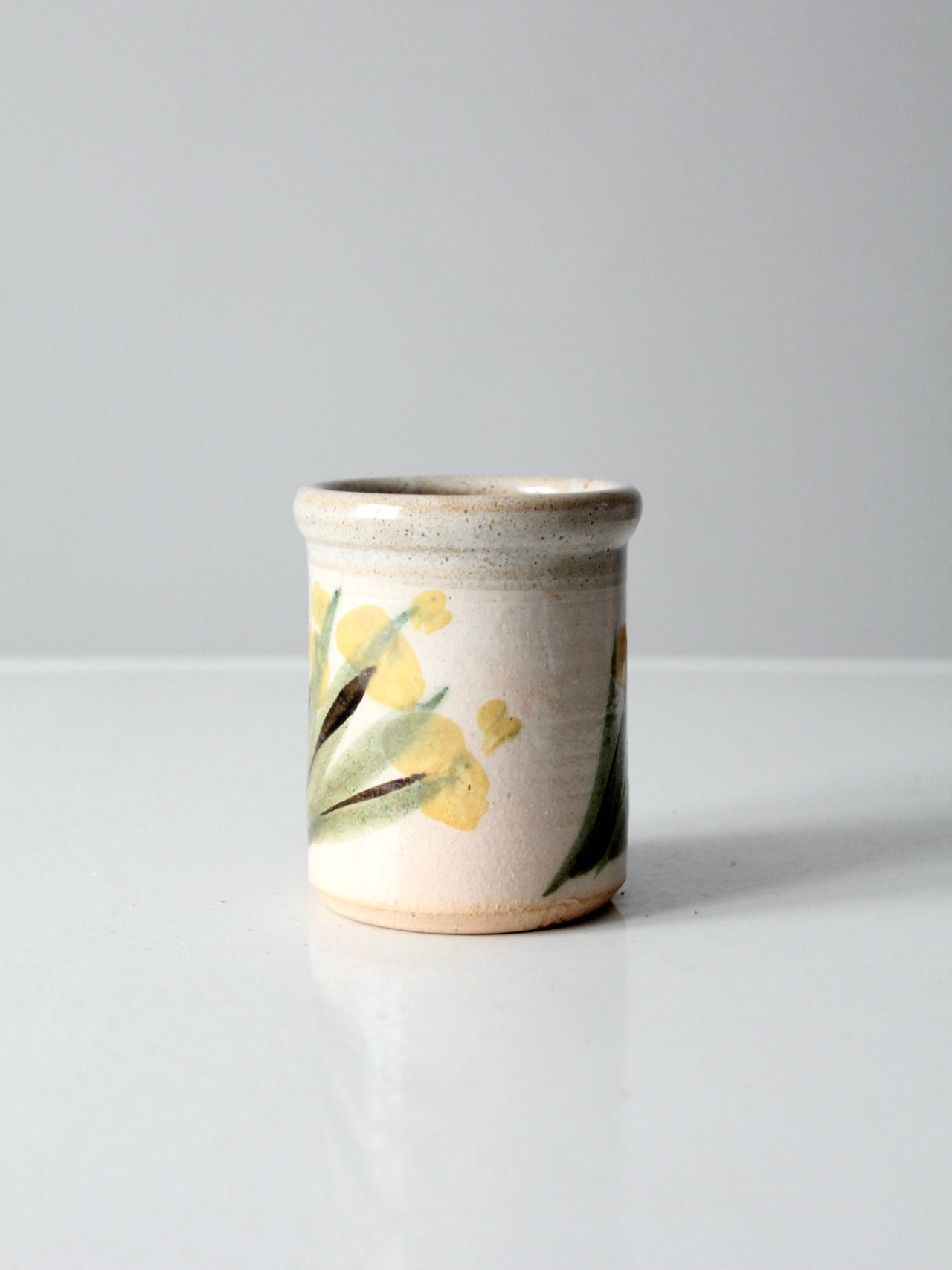 vintage hand-painted studio pottery vase