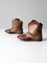 vintage 50s kid's embossed cowboy boots
