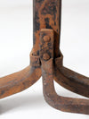 antique wrought iron andirons