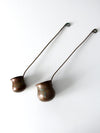 antique copper liquor ladles