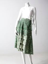 vintage boho wrap skirt