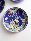 vintage Ching-t'ai Ian Artist Workshop cloissone plates set/3
