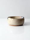 vintage heart shaped studio pottery bowl