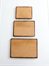 vintage cork boards set of 3