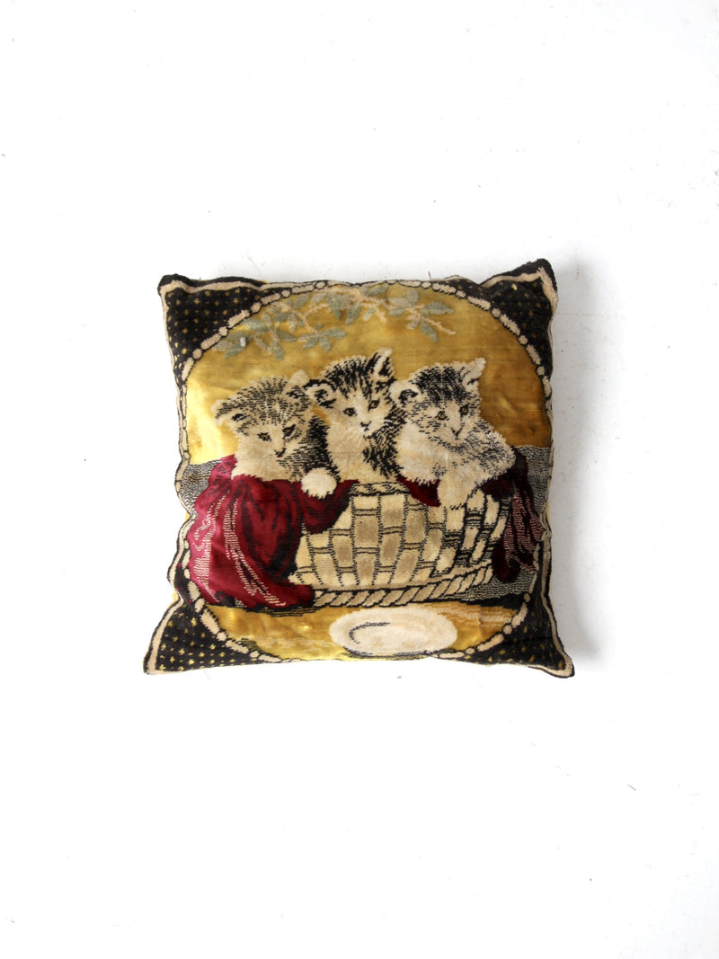 vintage Italian tapestry pillow