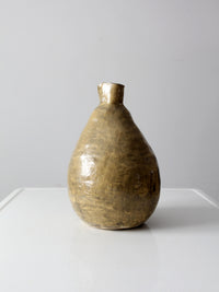 vintage free form studio pottery vase
