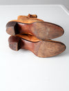 Edwardian leather side button boots