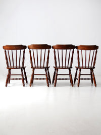 vintage oak dining chairs set of 4