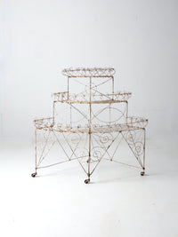 Victorian wire plant stand