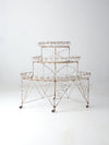 Victorian wire plant stand