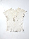 vintage white lace blouse