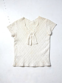 vintage white lace blouse