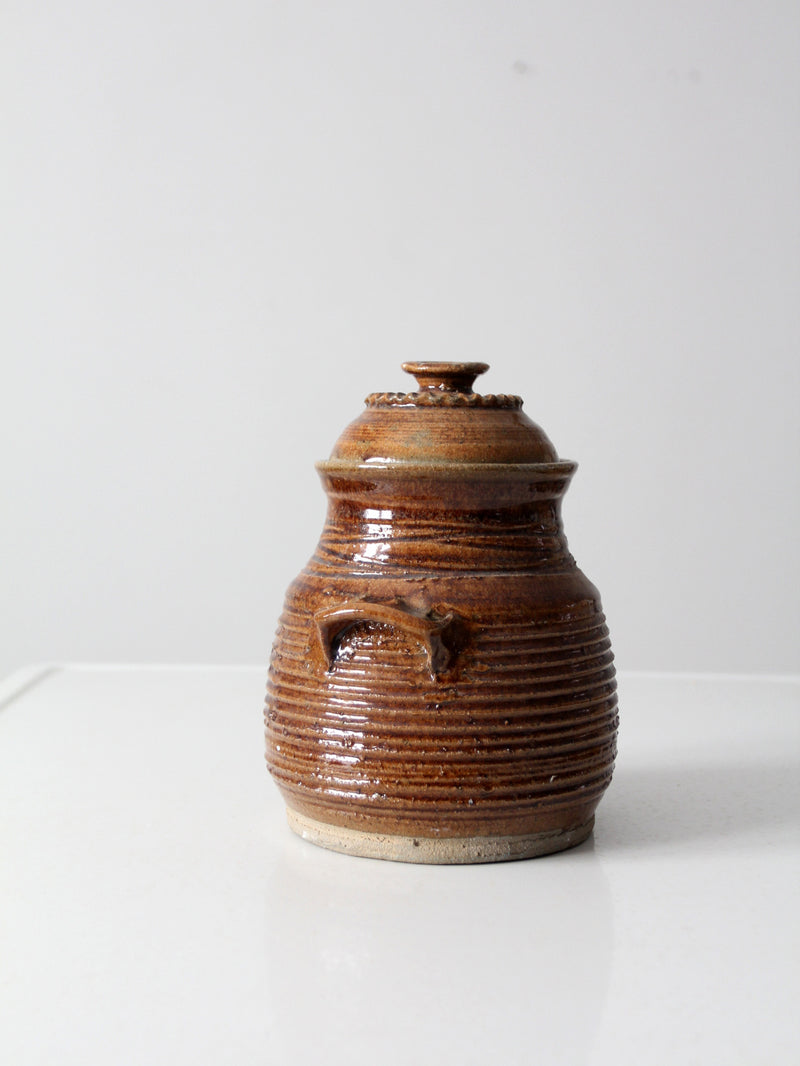 vintage 70s studio pottery jar