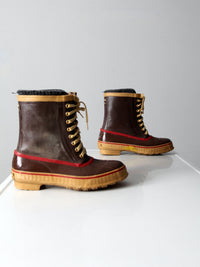 vintage duck boots - men's size 9