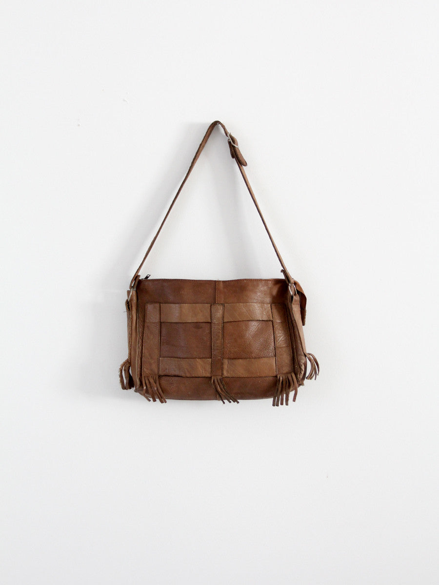 vintage 70s leather bag