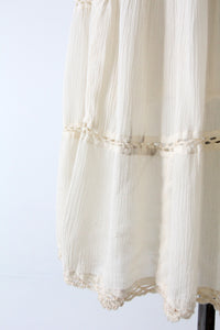 vintage crotchet maxi dress