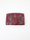 vintage snakeskin clutch
