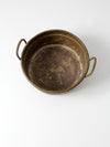 antique brass bowl with handles