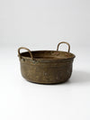 antique brass bowl with handles
