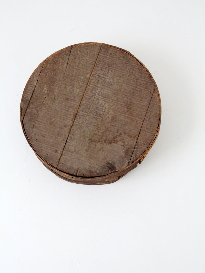 antique folk art cheese box