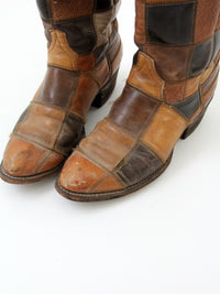 vintage Laramie patchwork leather boots