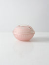 vintage satin glass candy dish