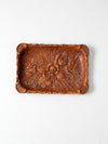vintage Syroco style floral tray