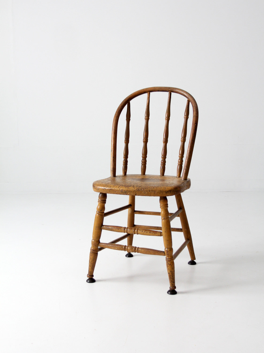 vintage wood spindle back chair