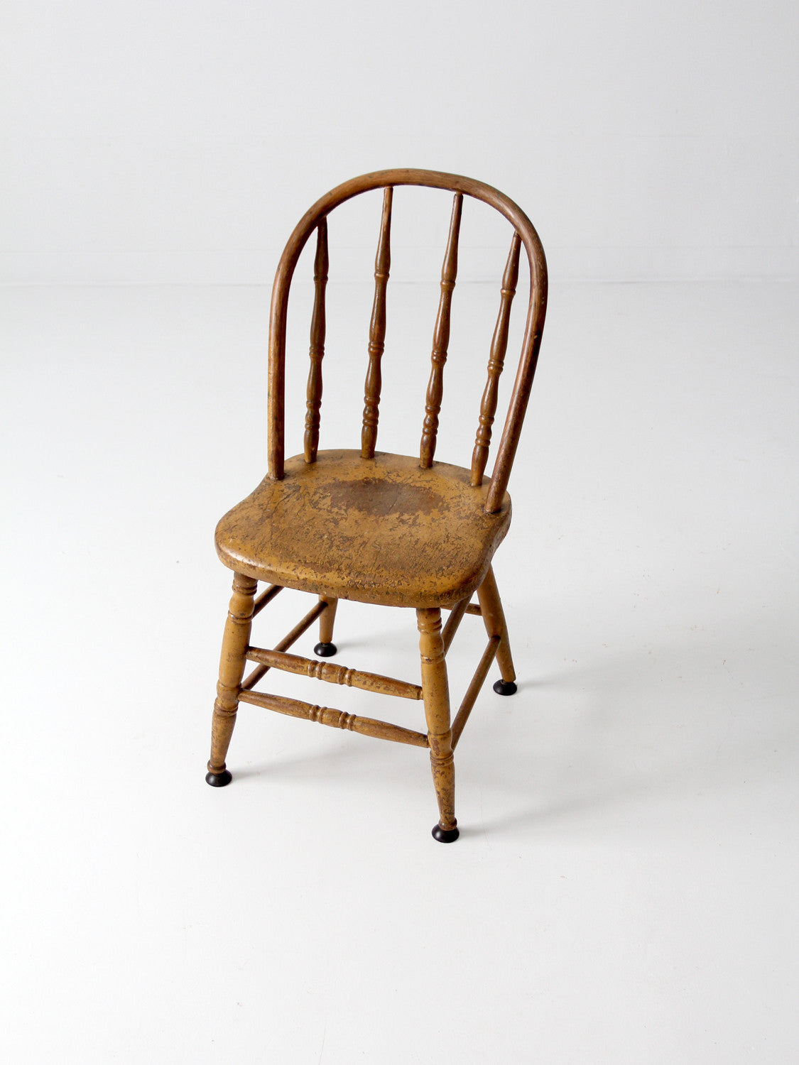 vintage wood spindle back chair