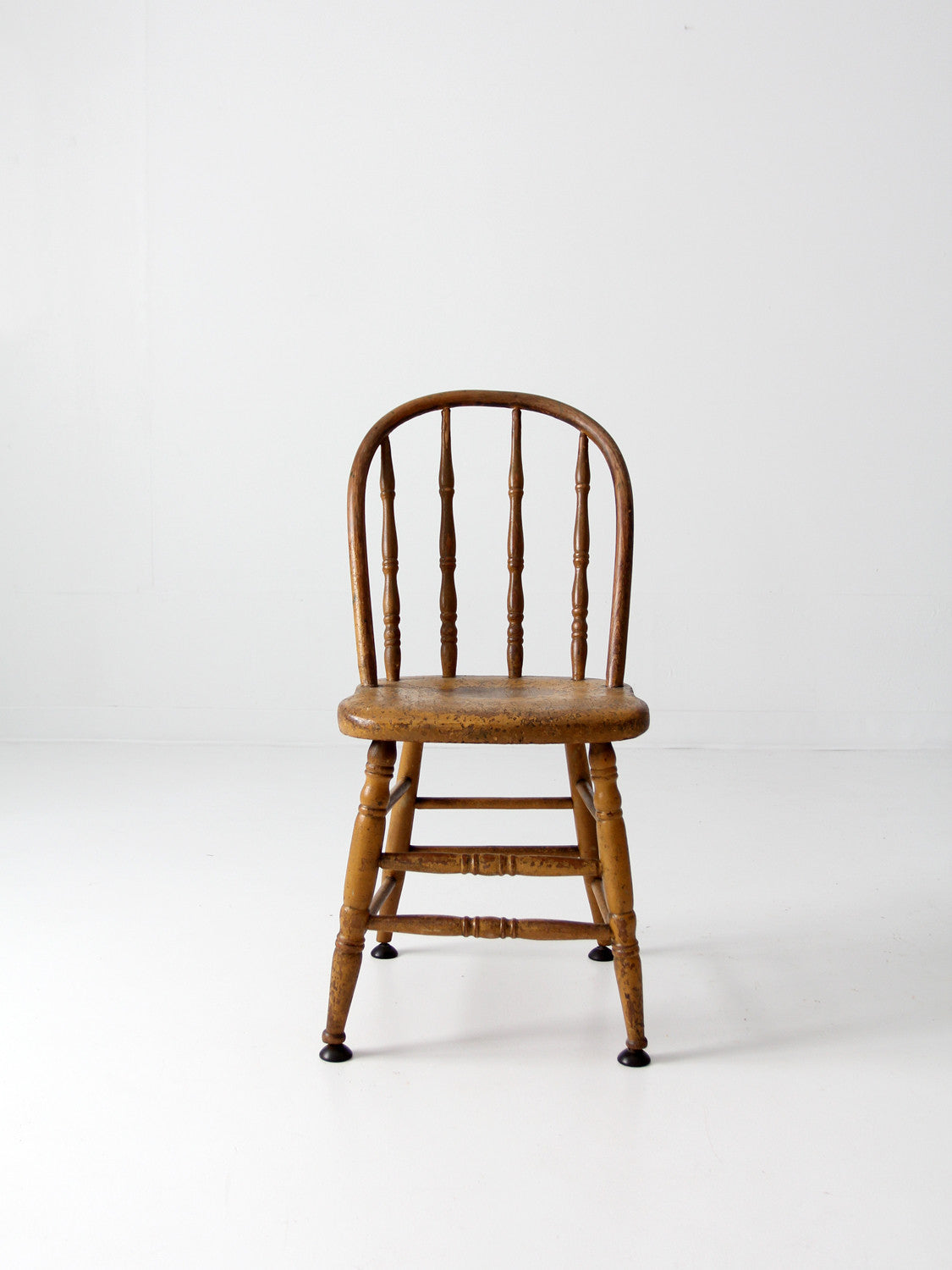 vintage wood spindle back chair