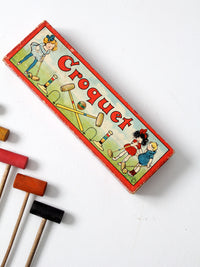 vintage table croquet game 