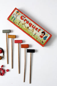 vintage table croquet game 
