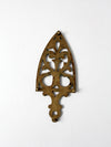 vintage brass trivet