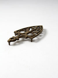 vintage brass trivet