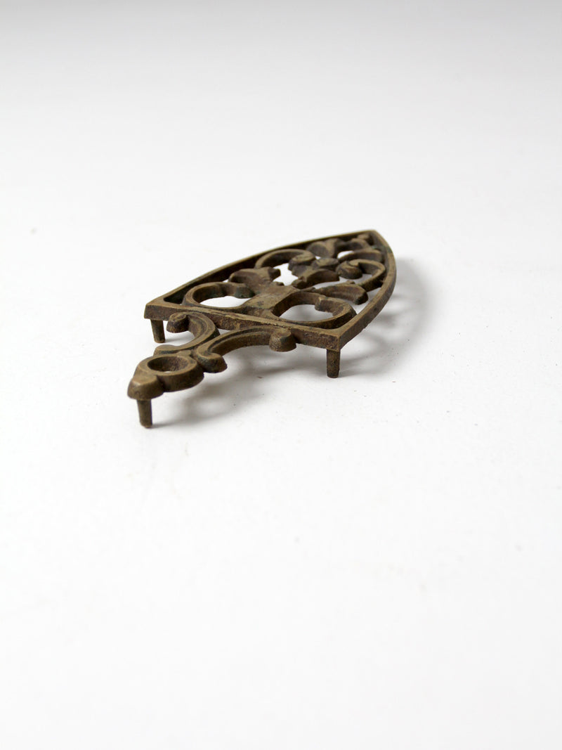 vintage brass trivet