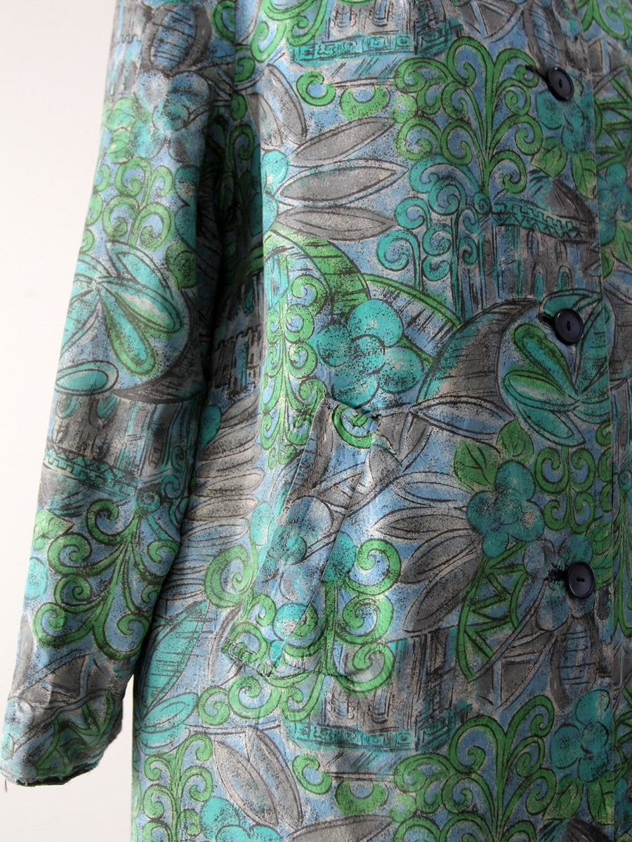 vintage 60s reversible raincoat