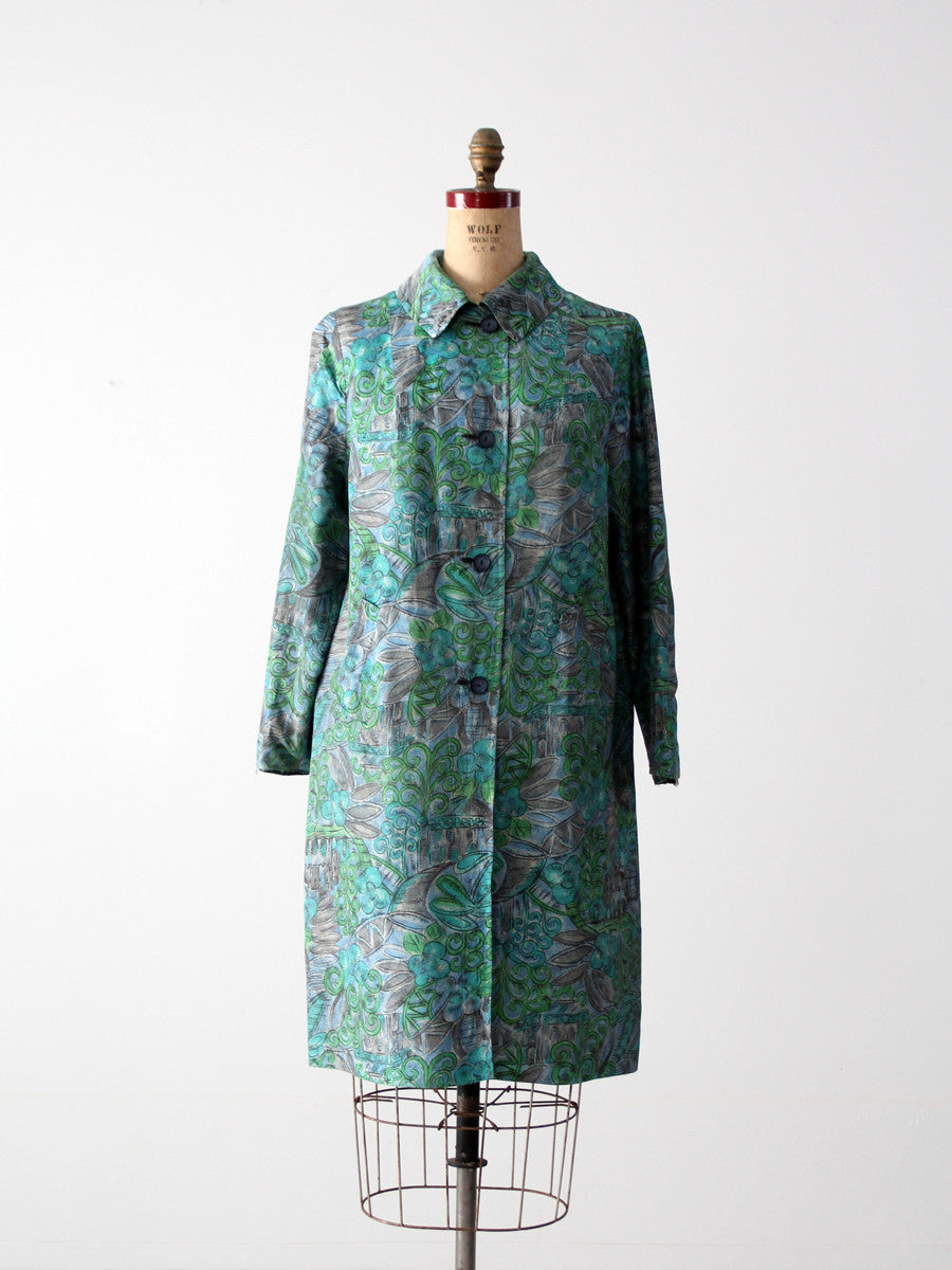 vintage 60s reversible raincoat