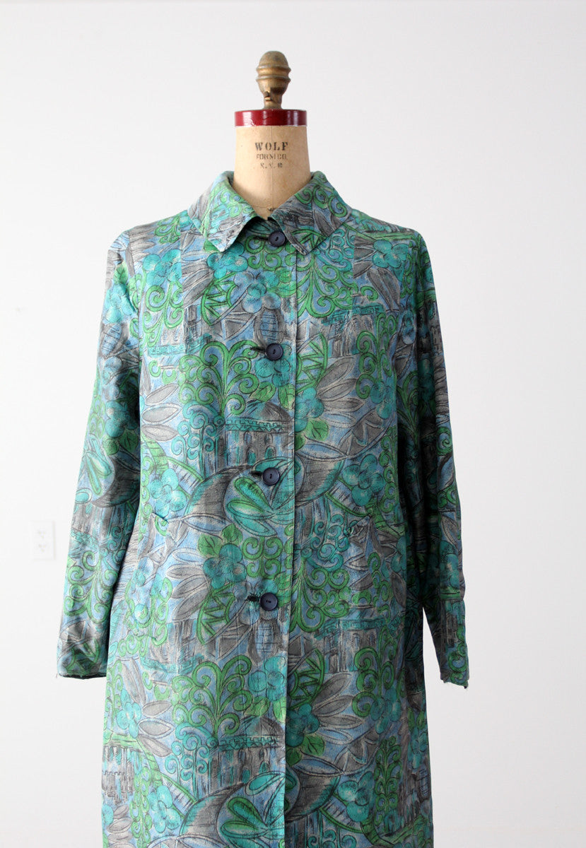 vintage 60s reversible raincoat