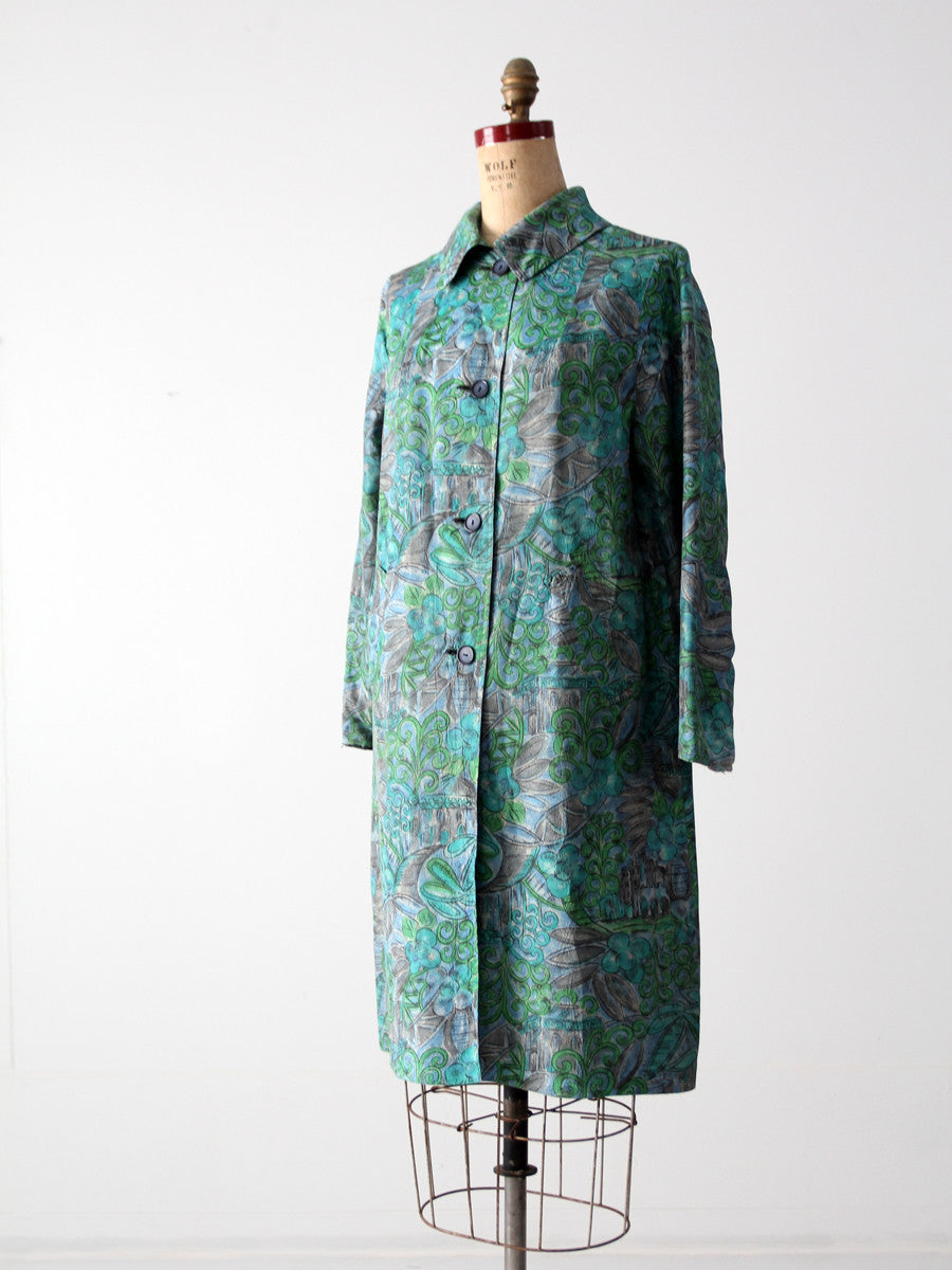 vintage 60s reversible raincoat