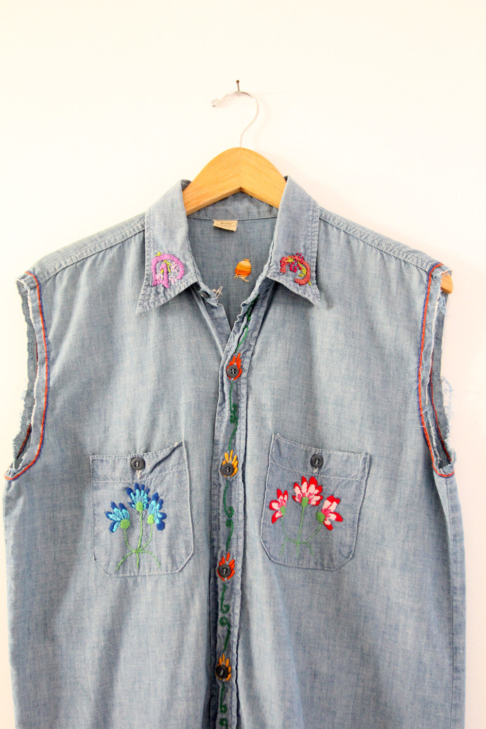 vintage hippie denim shirt