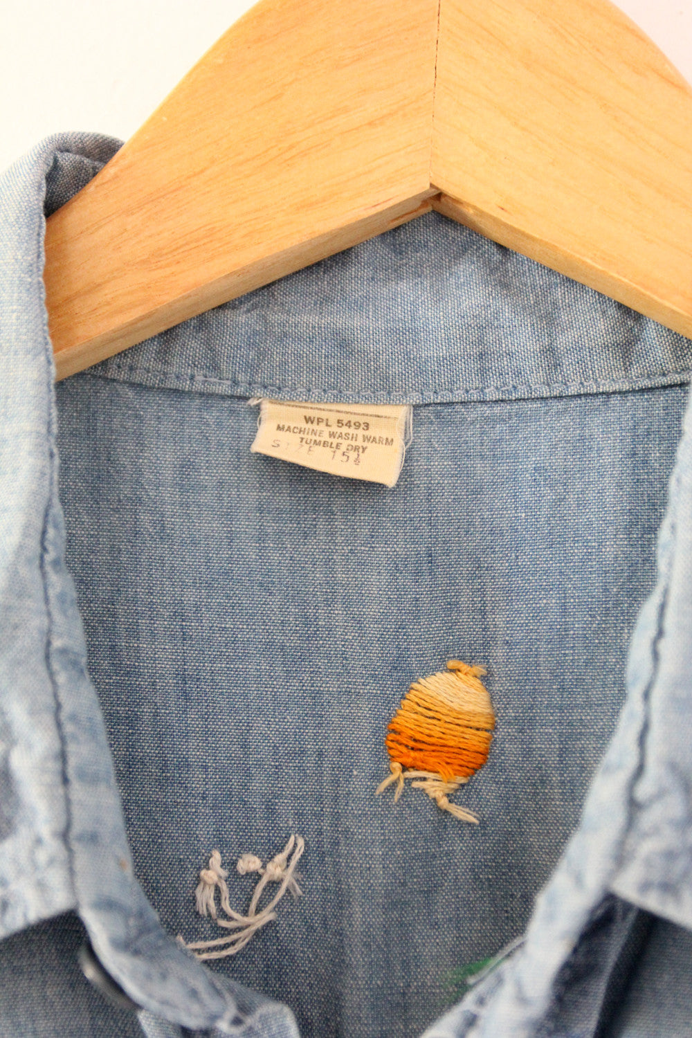 vintage hippie denim shirt