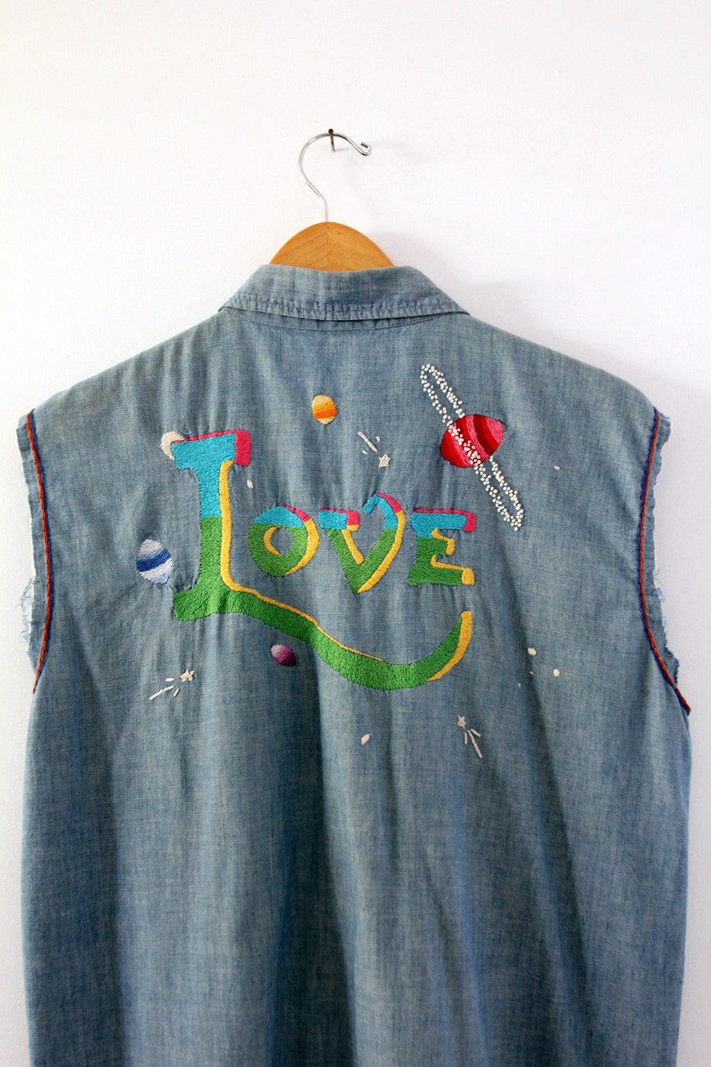 vintage hippie denim shirt
