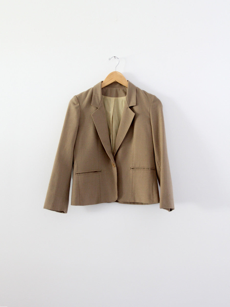 vintage linen blazer