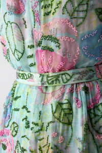 vintage 60s beaded dress