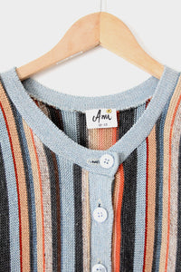 1980s striped knit vest by Ami