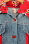 vintage 70s patchwork denim jacket